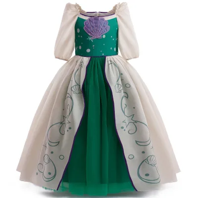 2023 New Design Dress up Cosplay Birthday Party Girls Fancy Castle Princess Dress Costume