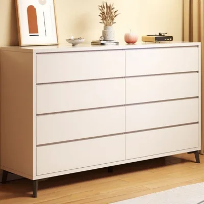 Professional Bedroom Dresser Modern Tall Boy Design with 8 Drawers Premium MDF Construction Eco-Friendly and Mirror Option