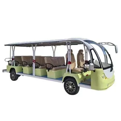 Florescence 14-Seater Enclosed Electric Sightseeing Bus Lithium Battery CE Certified 90km Range for Scenic Spots Airport