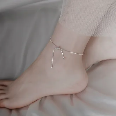 New Trendy Ankle Rope Internet Famous Cool Style Niche Adjustable Ankle Chain