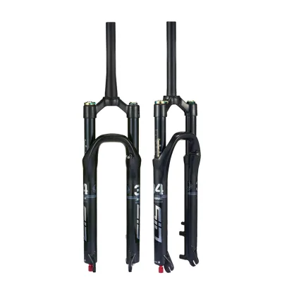 Hassns 26-29inch Mountain Bike Front Suspension Fork Off-Road Bicycle 34 Diameter Air Fork with Aluminum Damping Shock Absorber