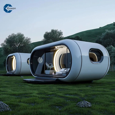 Competitive Factory Price 1 Bedroom House Commercial Compact Futuristic Space Capsule