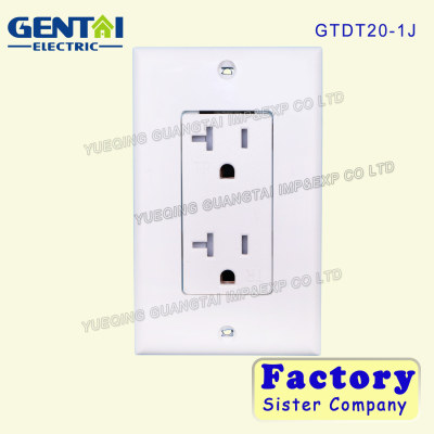 High Quality White Color Light Outlet Receptacle with Blank Faceplate