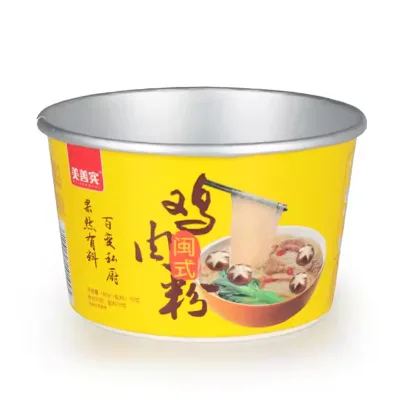 Factory Customized logo Paper Bowl Instant Noodle Bucket Paper Ramen Cup with Lid