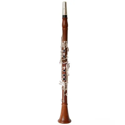 Bb Clarinet Rosewood Material Black Clarinet with Silver-Plated Keys Performance-Grade Musical Instrument