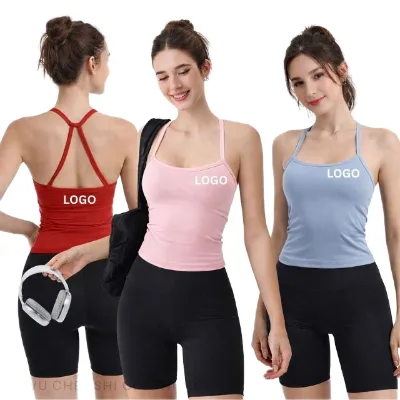 Women Cross-Border Winter Brushed Yoga Vest, Quick-Dry Fitness Outerwear for Running & Cycling Yoga Sports Vest Running Top