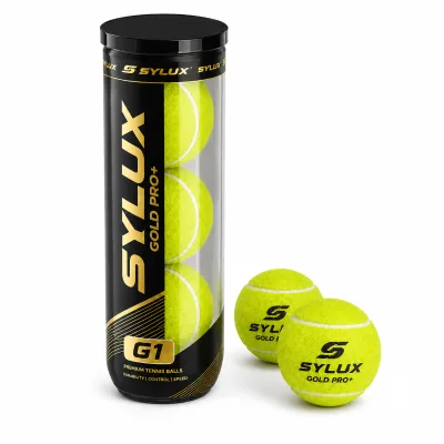 Sylux G1 Premium 65mm Padel Balls 57% Wool Pressurized Eco-Friendly 135-145cm High Bounce Durable Club Training OEM Tennis Balls