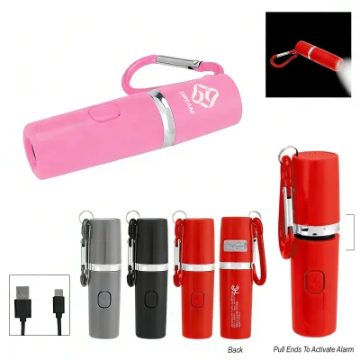 Custom Rechargeable LED Flashlight Keychain High Power Torch Light for Womens Outdoor Activities Safety Travel Use