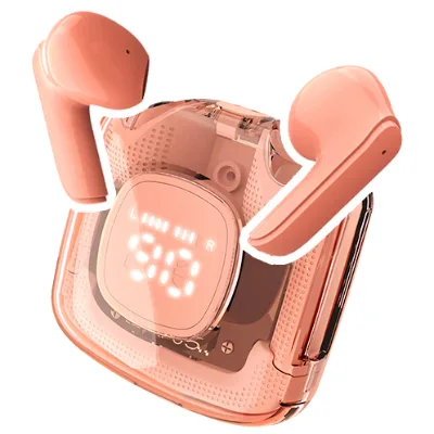 K10 Transparent Gaming LED Display Crystal Wireless Earbuds M10 M19 F9 Pro 6 M28 M90 Air 31 Audifono TWS Oreillette Earphone