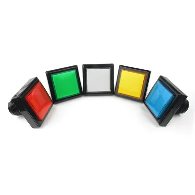 12 Volt Push Touch Button Switch Rectangle Led Push Arcade Buttons