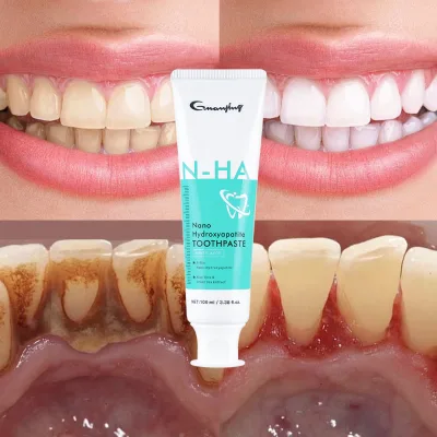 Custom Nano Hydroxyapatite Toothpaste Natural Fresh Breath Deep Cleaning Xylitol Whitening Sensitive Aloe Vera Toothpaste