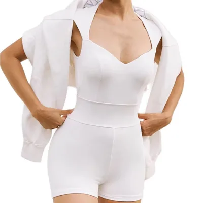 Women's Lightweight Anti-UV Four-Way Stretch High-Elastic Quick Drying One-piece Bodysuit Solid Pattern Breathable