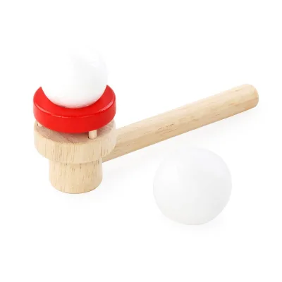 Children's Mouth Blowing Training Baby Wooden Blowing Ball Game Suspension Blowing Ball Toys Early Education Equipment