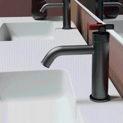 Premium Bathroom Sink Faucet Hot and Cold Mixer Countertop Faucet  Single Hole Electroplated Bathroom Sink for Hotel Villa