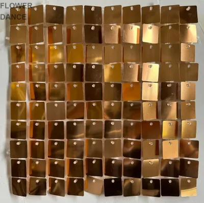 2025 New Design 30cm Interlock Clip System Grid Panel Wedding Events Shimmer Sequin Wall Backdrop