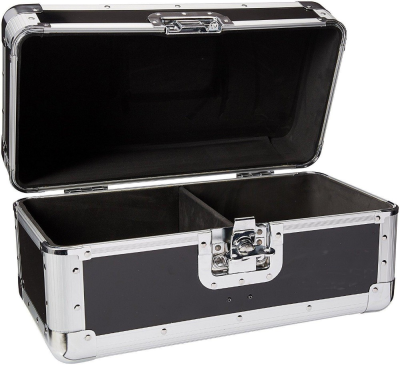 Silver Aluminum 120 7inch Vinyl Record Storage Case Disks Transport Box