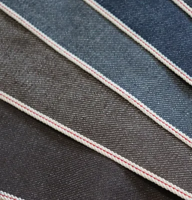 Raw Selvedge Denim Fabric Stork and Customized Jeans and Jackets Various Thicknesses and Colors Fade Effect Denim Manufacturer