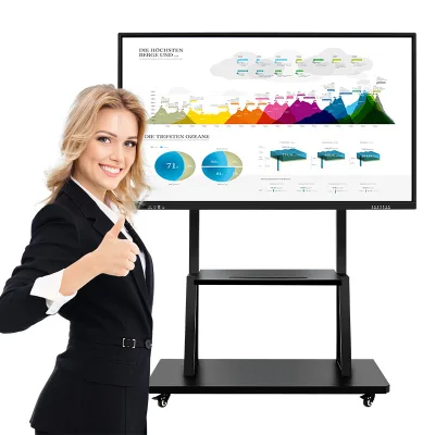Factory Price All in One Pc Portable Usd Finger Multi Infrared Touch Screen Interactive Whiteboard