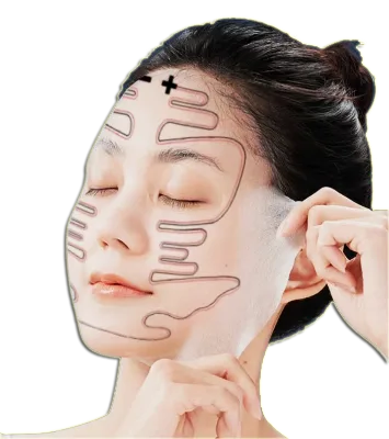 Skin Tightening Microcurrent Fabric Mask for Facial Treatments and Anti-aging Benefits