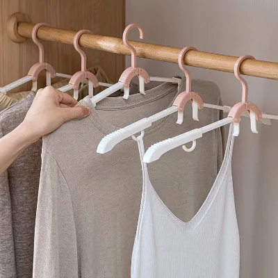 Multi Functional Travel Folding Clothes Hanger Storage Clothes Hanger Portable Travel Artifact Travel Home Clothes Hanger