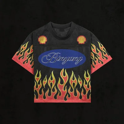 Custom Breathable Mesh Digital Print 100% Polyester Jersey Streetwear Soccer OEM Football Shirt Men Regular Spring Summer Autumn