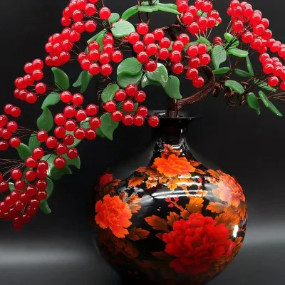 Wholesale High Quality Natural Crystals Healing Stones Lucky Tree Money Tree Ceramic Basin Carnelian Tree