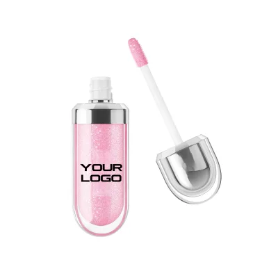 Custom Private Label Double-Ended Liquid Lip Gloss Mirror Water Lip Gloss Color Lipstick Long-Lasting Mineral