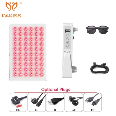 PAKISS Wholesale Red Light Therapy Panel Factory Direct 630 660 810 830 850nm Near Infrared LED Panel Custom Logo OEM