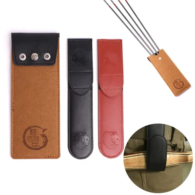 New Archery Recurve Bow Sling Traditional Bow Waist Quiver Arrow Pouch Recurve Traditional Bow Quick Carry Leather Waist Stick