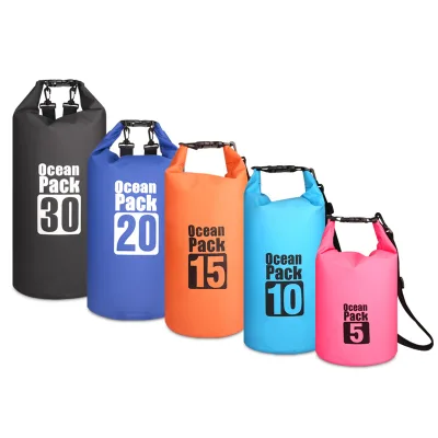 Factory Direct PVC Waterproof Backpack for Beach Drifting Swimming and Diving, Bucket Bag Waterproof Backpack