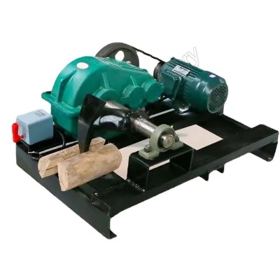Saving Time and Labor Full-automatic Wood Chopper Rural 220V 380v Double-knife Chopper Efficient Small Wood Chopping Machine