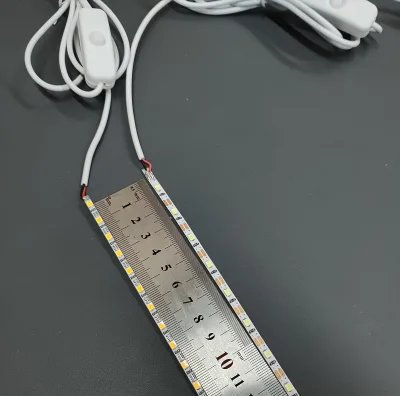 5V COB LED Rigid Strip Light Self-Adhesive USB With Switch High Density Linear Lighting For Wood Base, Kitchen Cabinet & Bedroom
