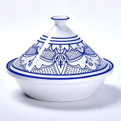 Kitchen Wares Flavor Keep Cooking Mini Soup Stew Pot Moroccan Ceramic Tagine Casseroles with Lids