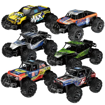 1/12 Scale 5CH High Speed Alloy Shell Off-Road RC Car 2.4GHz Remote Control Truck with High/Low Speed Switch and Music