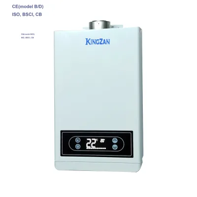 Kingzan Factory High Quality Forced Exhaust Gas Water Heaters 10L to 18L Natural Gas Touch Control Panels Factory Sale