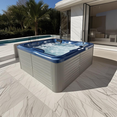 Spa Bathtub Jacuzzier Factory Hot Selling Hot Tub for 5 Person Treadmill and Swim whirlpool Jets Japanese Head Spa Outdoor Spa
