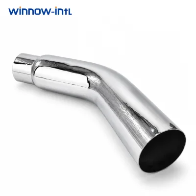 4 to 6 Inch Exhaust Stack Elbow Tip With Smooth Curved Profile for Truck Muffler Tailpipe Connection
