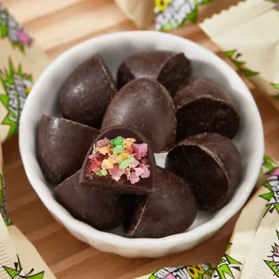 Trendy Colorful Popping Candy Chocolate Snacks Delicious Fun Independent Packaging Portable Office Leisure Snacks Bulk Wholesale