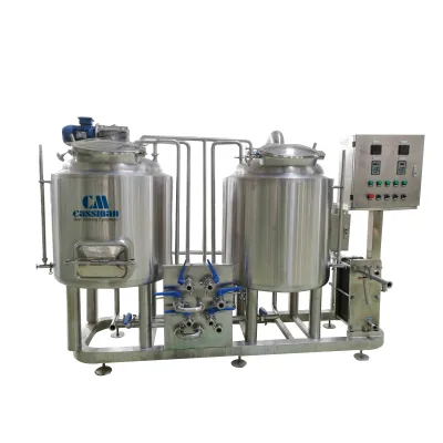 2 BBL Brewpub Full Set Beer Brewing System Stainless Steel Pump Motor for Restaurant Use 2 BBL Capacity Craft Beer Production