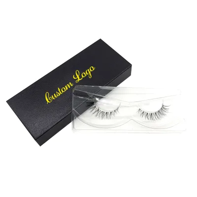 LAMYLASH Clear Band Strip Eyelashes Fluffy Wispy Clear Band Lashes Invisible Clear Band Eyelashes