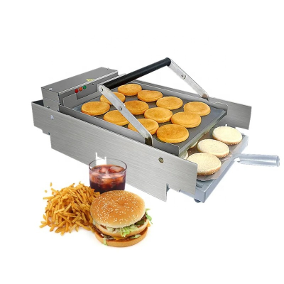 Automatic Hamburger Grilling Hamburger Grill Machine Burger Buns Toaster