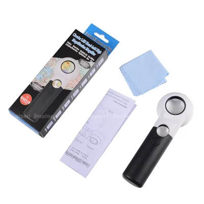 16X 30X Illuminated Jewelry Eye Loupe for Gems Jewelers Rocks Stamps Coins Watch Repair Hobbies Antiques