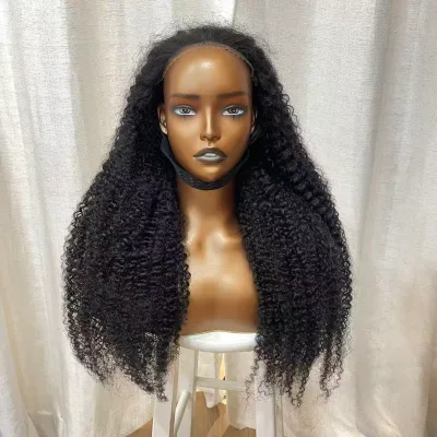 Bohemian Natural Color 7*6 HD Lace Closure 100% Cuticle Aligned Double Drawn Remy Curly Human Hair Wig for Wholesale