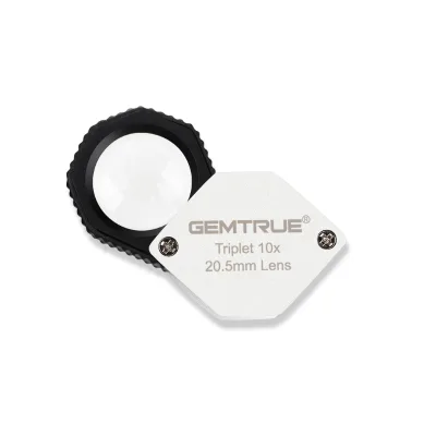 Wide View 20.5mm Diamond Testing Loupe Anti-slip Grip Design Ideal Equipment for Gemologist Laboratory Use