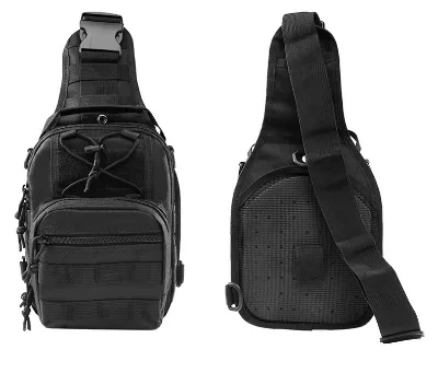Men's Crossspan Waterproof Oxford Cloth Tactical Chest Hiking Backpack Single Shoulder Fitness Crossbody Bag Outdoor Adventures
