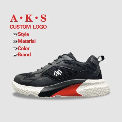 Footwear Manufacturers Custom OEM Men Breathable Walking Shoes PU EVA Training Shoes Soft Lightweight Sneakers Wholesale