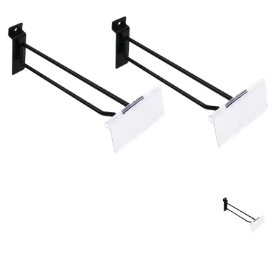 Heavy Duty Chrome Plated Metal Adjustable Wall-Mounted Hanging Hooks 26 Lb+ Capacity for Multi-Purpose Retail Display Home