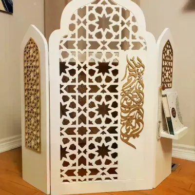 Muslim Decoration Wooden Quran Holder Prayer Stand Stylish Functional for Muslim Spaces