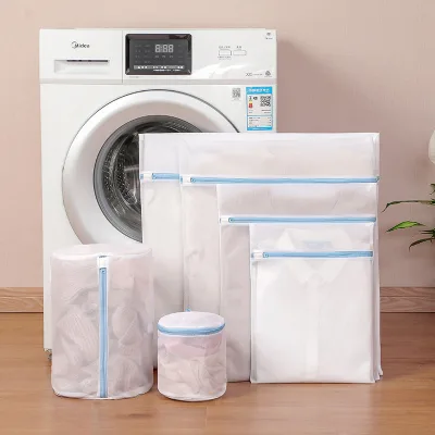 Wholesale 6PCS Polyester Large Capacity 70g Coarse Fine Mesh Laundry Bag for Washing Machine Home Use Clothes Underwear Bra