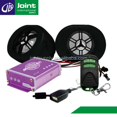 Motorcycle FM Radio Motorcycle Digital Audio MP3 2.5 Inch Speaker Motorcycle MP3 USB Player